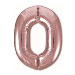 Цифры 100 см розовое золото 0