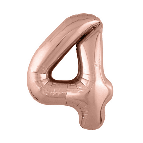 Цифры 100 см розовое золото 4