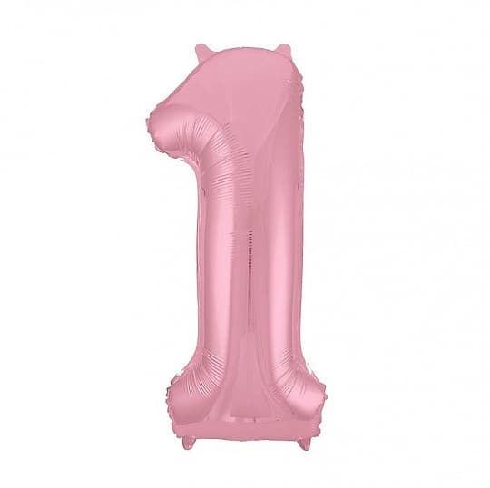 Цифры 100 см розовые Slim 1