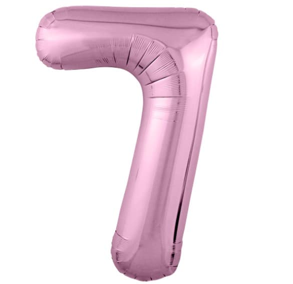 Цифры 100 см розовые Slim 7