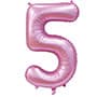Цифры 100 см розовые Slim Сатин Pink 5 Цифры 100 см розовые Slim Сатин Pink 5