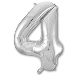 Цифры 100 см серебро 4