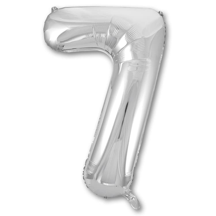 Цифры 100 см серебро 7