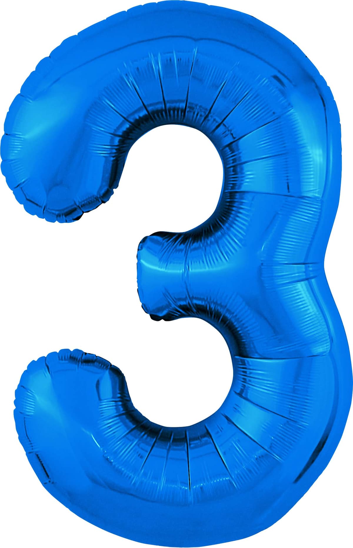 Цифры 100 см синие 3