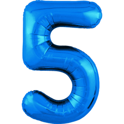 Цифры 100 см синие 5