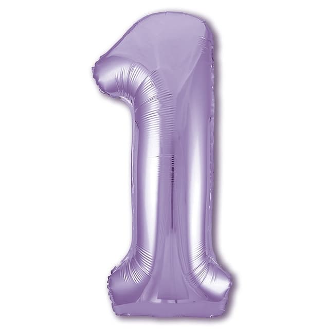 Цифры 100 см сиреневые Lavender Slim 1 Цифры 100 см сиреневые Lavender Slim 1