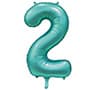 Цифры 100 см тиффани Slim Сатин Teal 2 Цифры 100 см тиффани Slim Сатин Teal 2