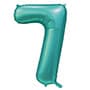 Цифры 100 см тиффани Slim Сатин Teal 7 Цифры 100 см тиффани Slim Сатин Teal 7