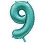 Цифры 100 см тиффани Slim Сатин Teal 9 Цифры 100 см тиффани Slim Сатин Teal 9