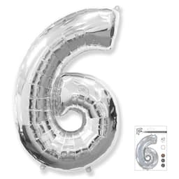 Цифры 35 см серебро 6