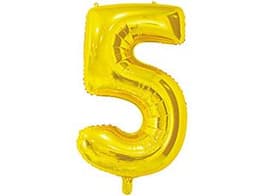 Цифры 65 см золото 5