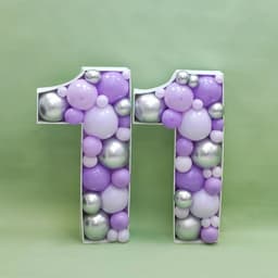 Цифры в технике аэромозайка