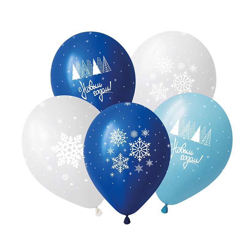 V 12/ 30 см Новогодние снежинки, Ассорти Пастель