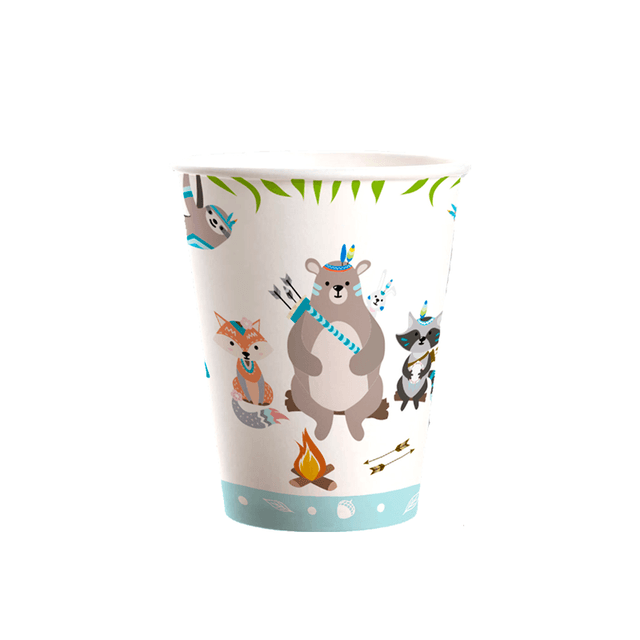 В Стаканы 190 мл "С Днем Рождения" Зверята Бохо / набор 6 шт. / В Стаканы 190 мл "С Днем Рождения" Зверята Бохо / набор 6 шт. /