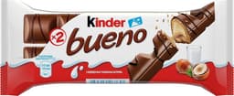 Вафли Киндер Bueno, в молочном шоколаде, 43 г