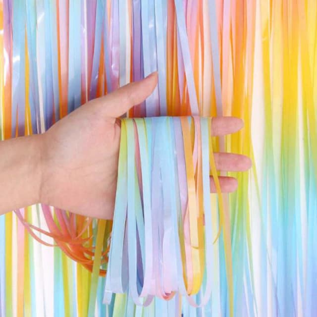 Занавес "Дождик Макаронс" Разноцветный 2 м*1 м Занавес "Дождик Макаронс" Разноцветный 2 м*1 м