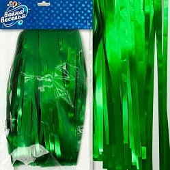 Занавес Дождик, Зеленый, Матовый, 100*200 см