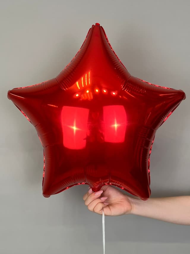 Звезды металлик 45 см красные Звезды металлик 45 см красные