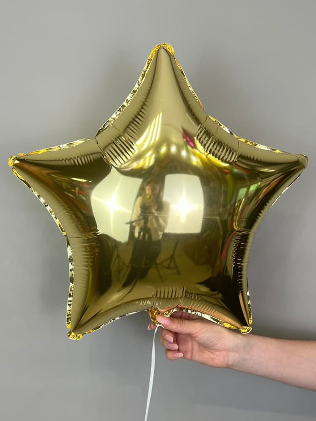 Звезды металлик 45 см золото Звезды металлик 45 см золото