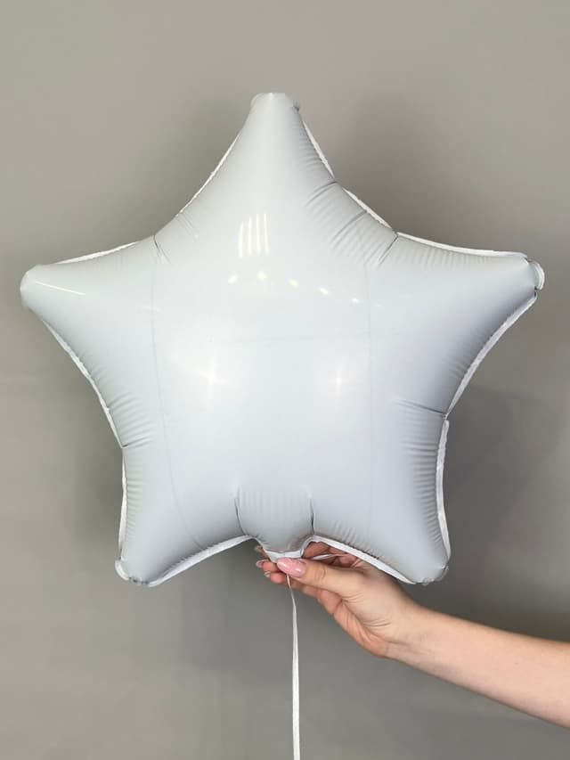 Звезды пастель 45 см белые Звезды пастель 45 см белые