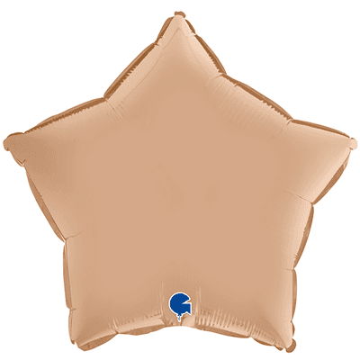 Звезды сатин 45 см бежевый, нюд / nude