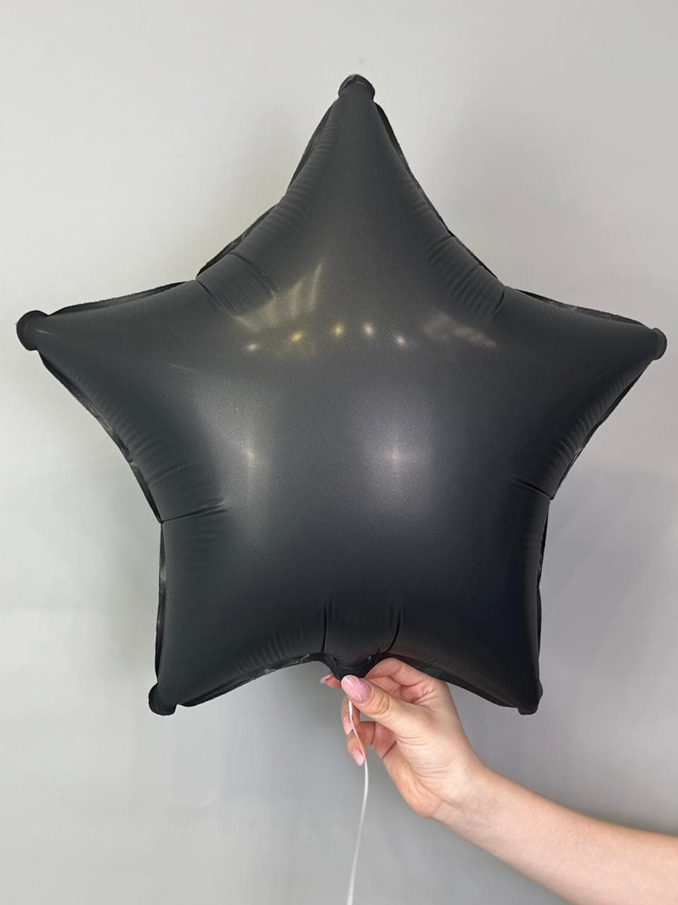 Звезды сатин 45 см черные