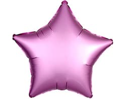 Звезды сатин 45 см розовые flamingo /ang