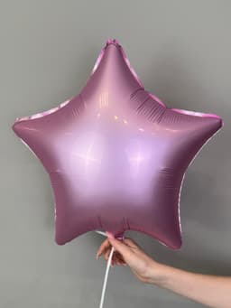 Звезды сатин 45 см розовые / fm