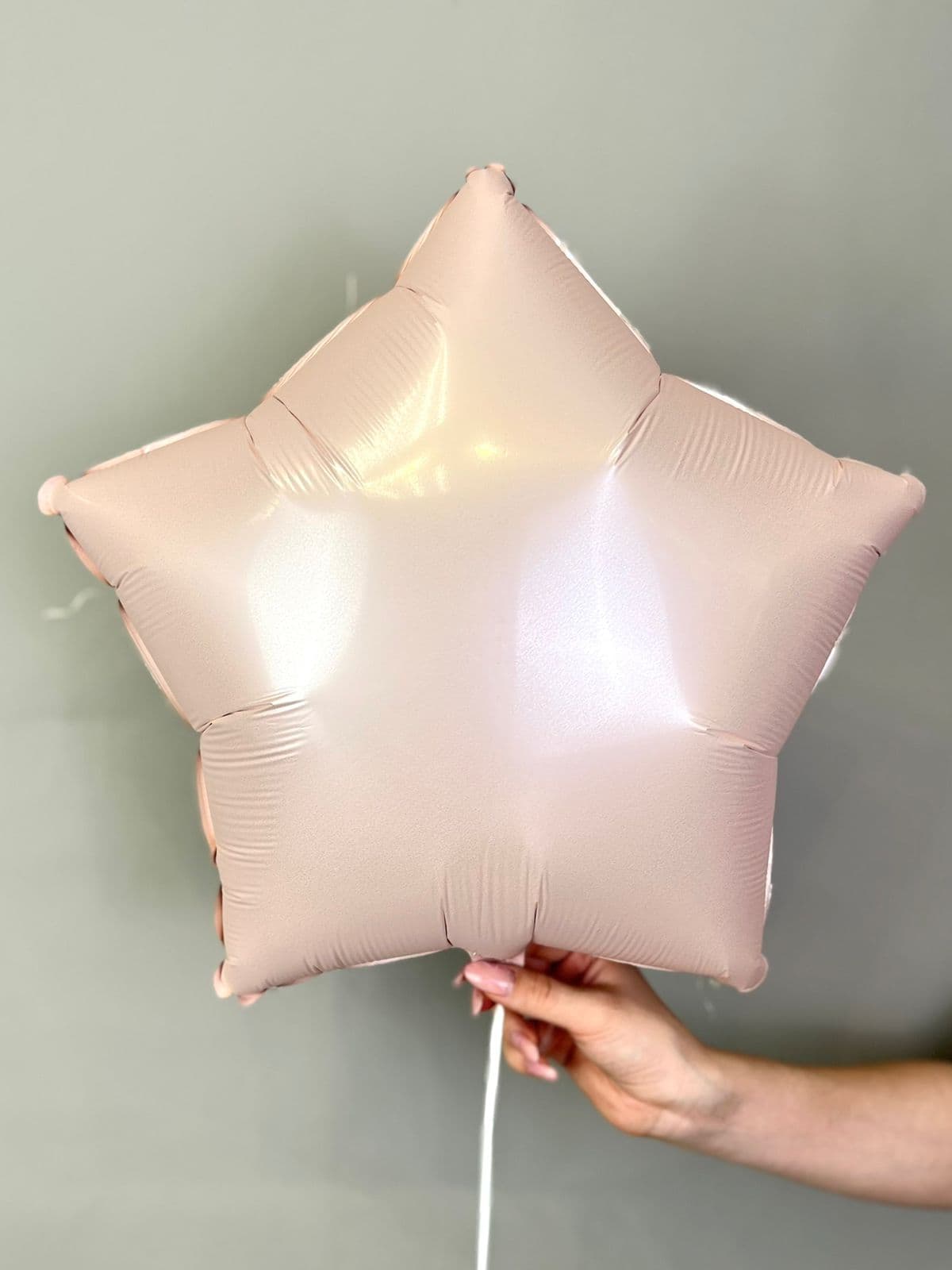 Звезды сатин 45 см розовые pink