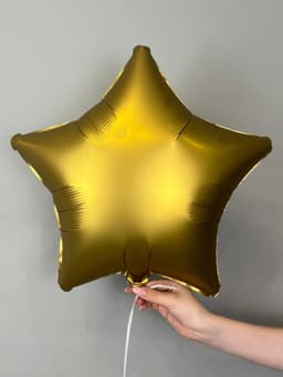 Звезды сатин 45 см золото ang
