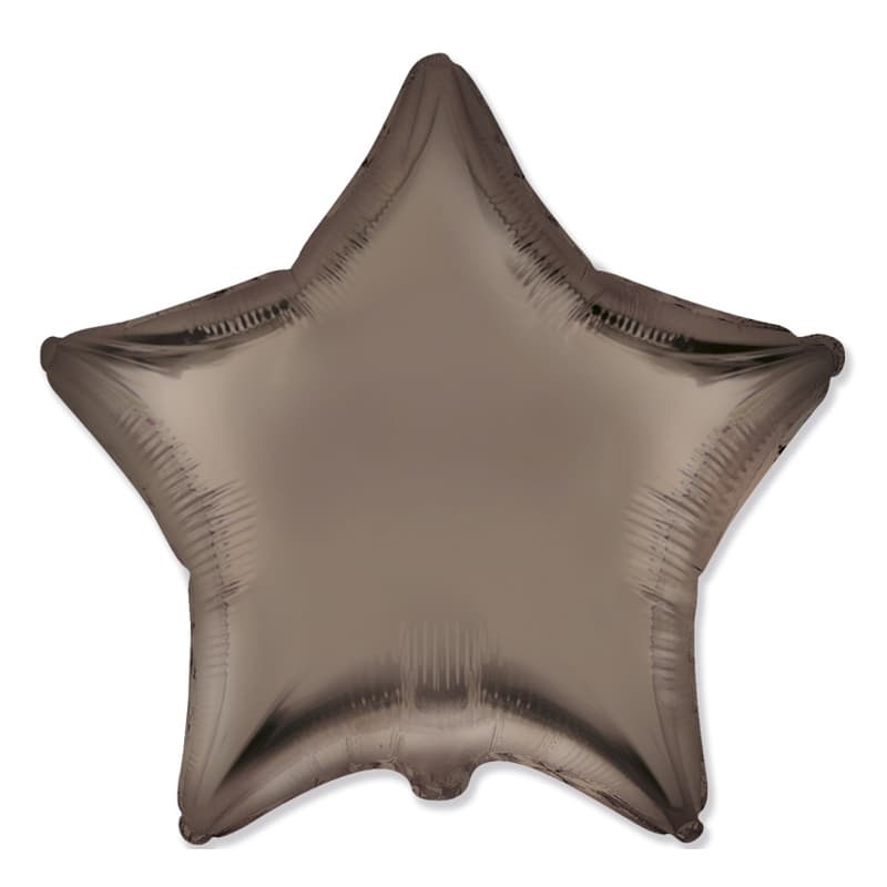 Звезды сатин кофе 45 см