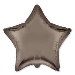 Звезды сатин кофе 45 см